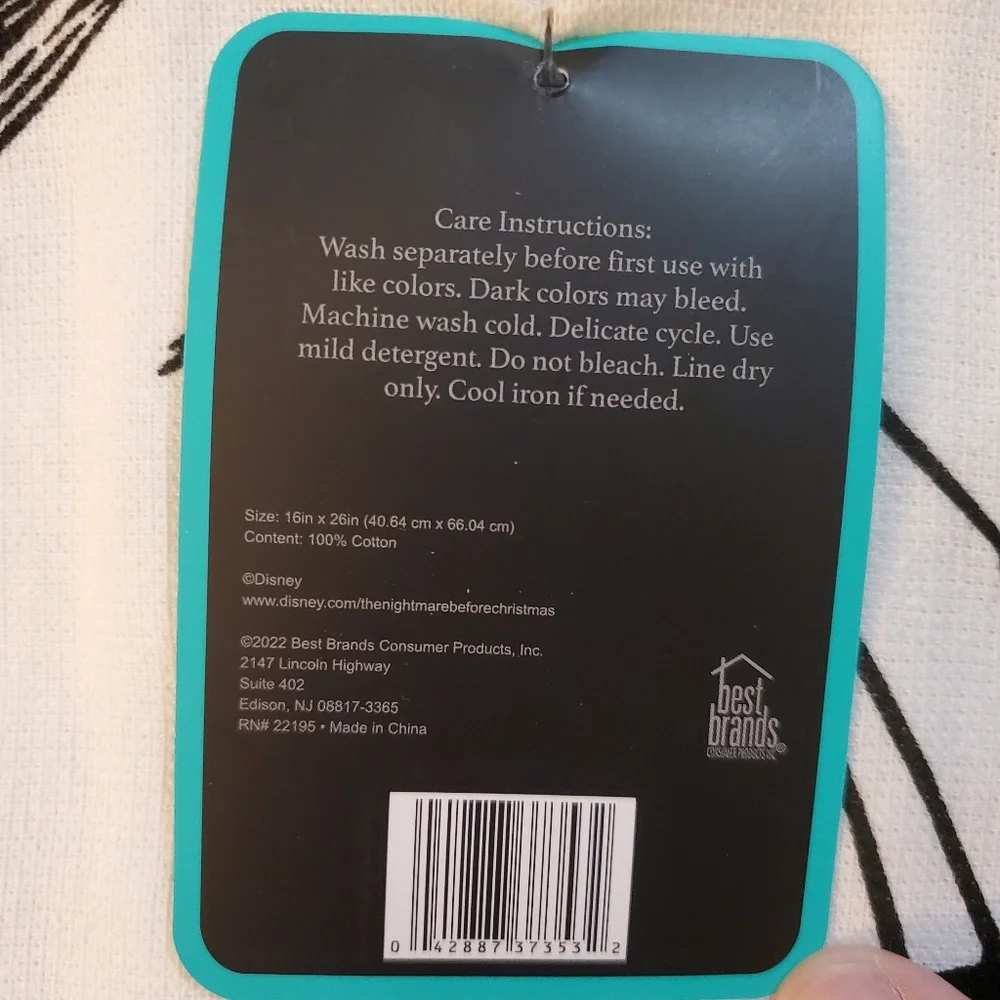 Disney Nightmare Before Christmas Jack Skellington Kitchen Towels Pack Of 2 New‎